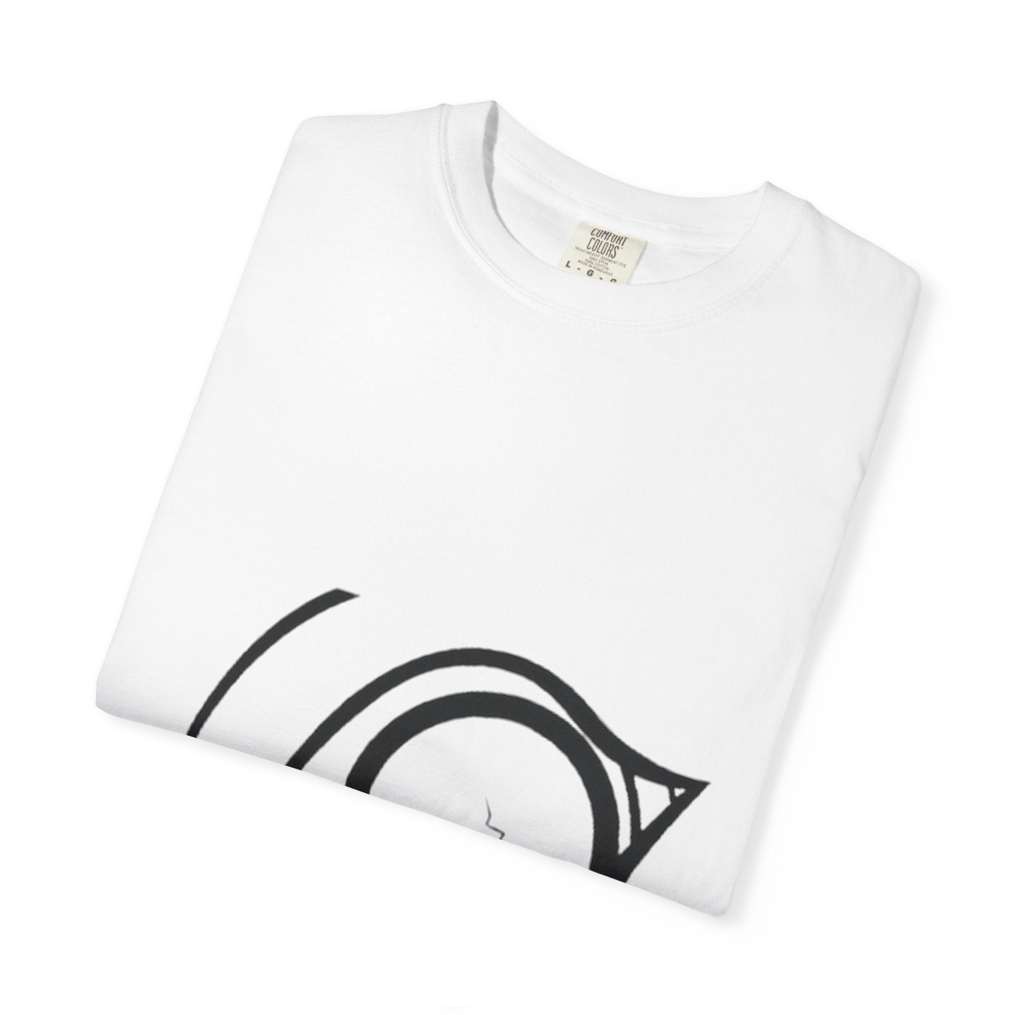 Minimal Eye Graphic T-Shirt — "Trust Us" Back Print