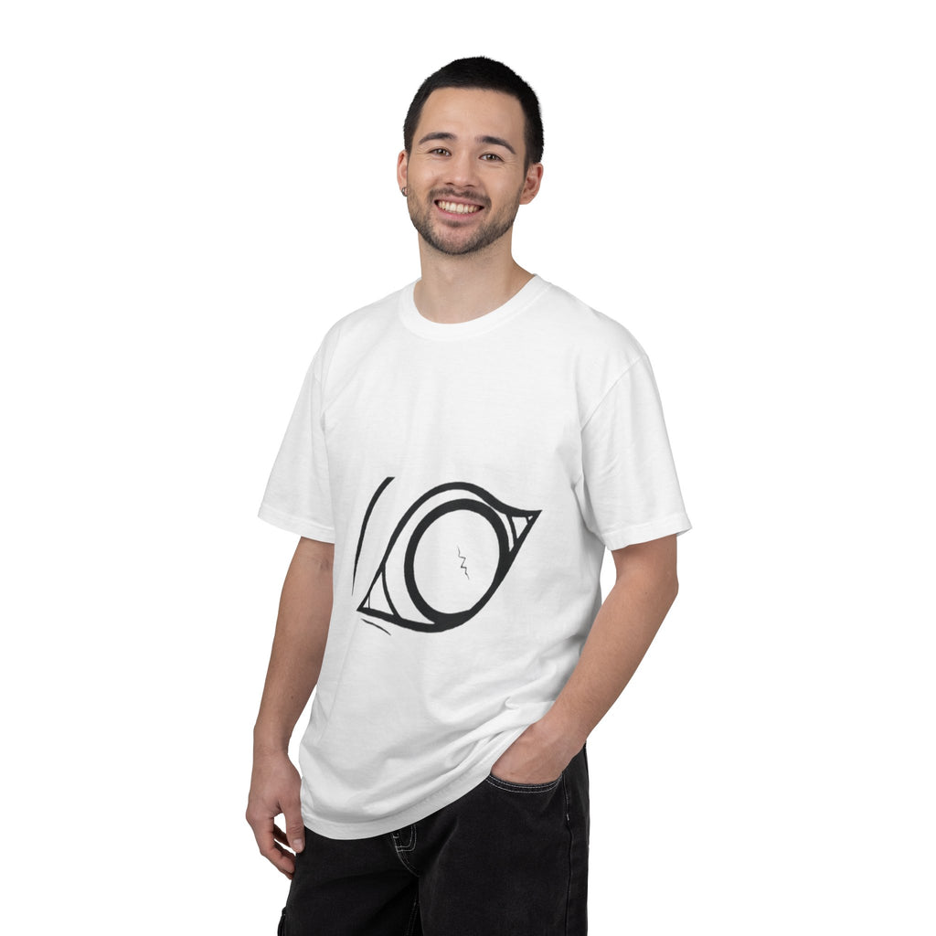Minimal Eye Graphic T-Shirt — "Trust Us" Back Print