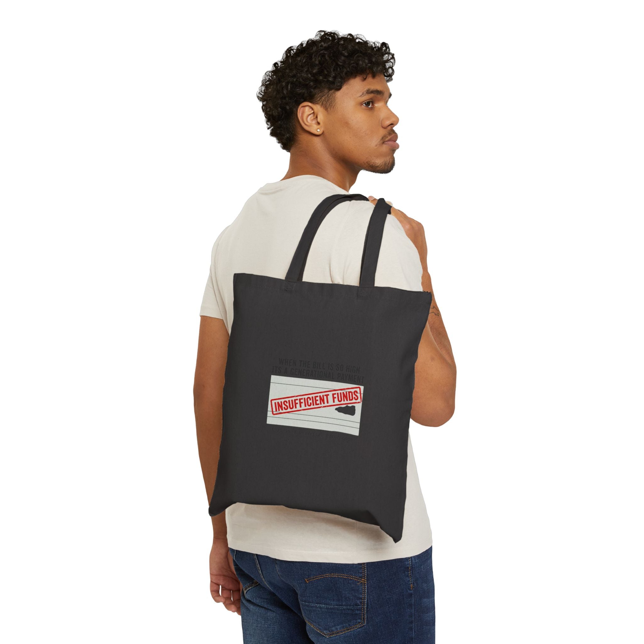 Insufficient Funds Tote | cost of living crisis, budget humor