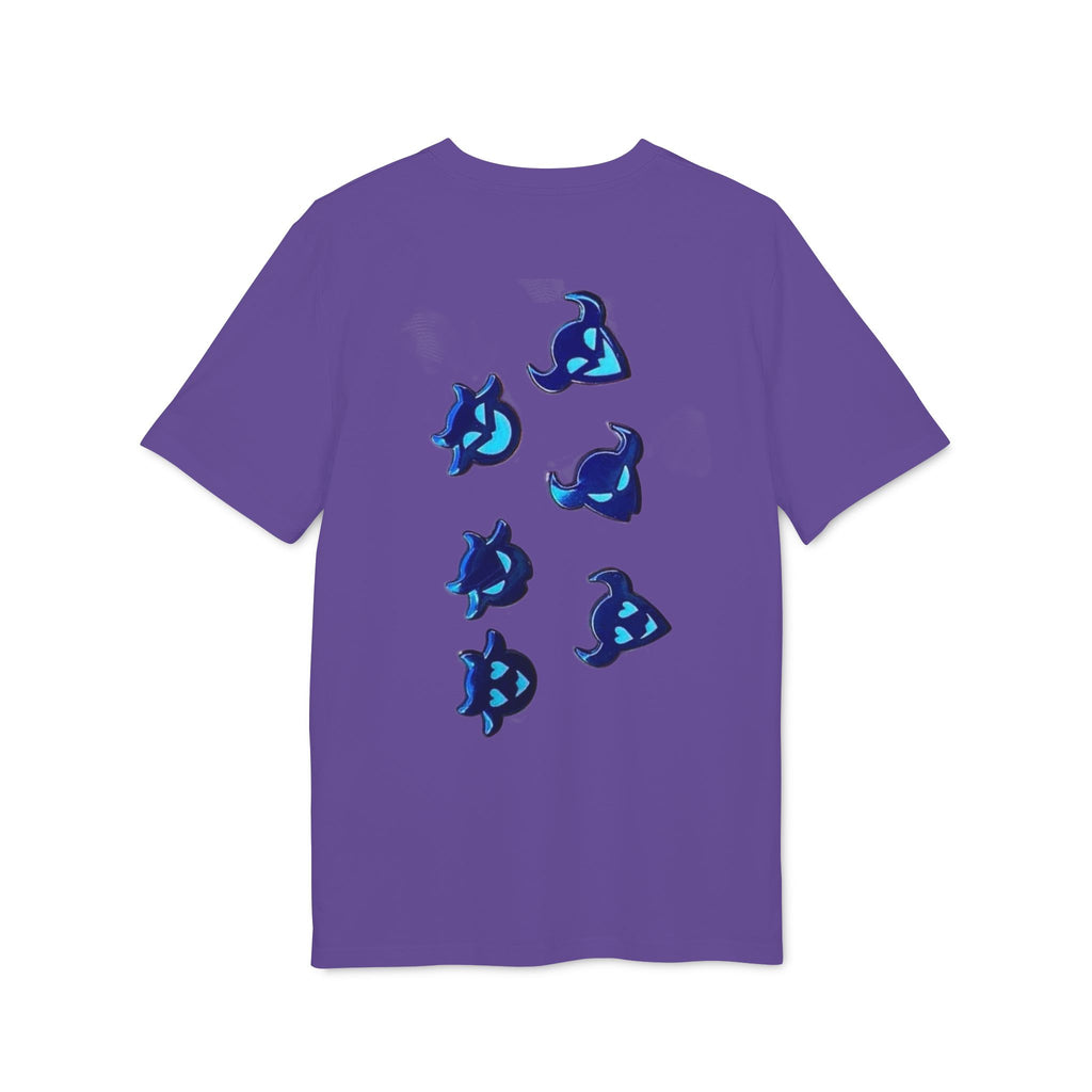 Abstract Blue Flame Graphic T-Shirt